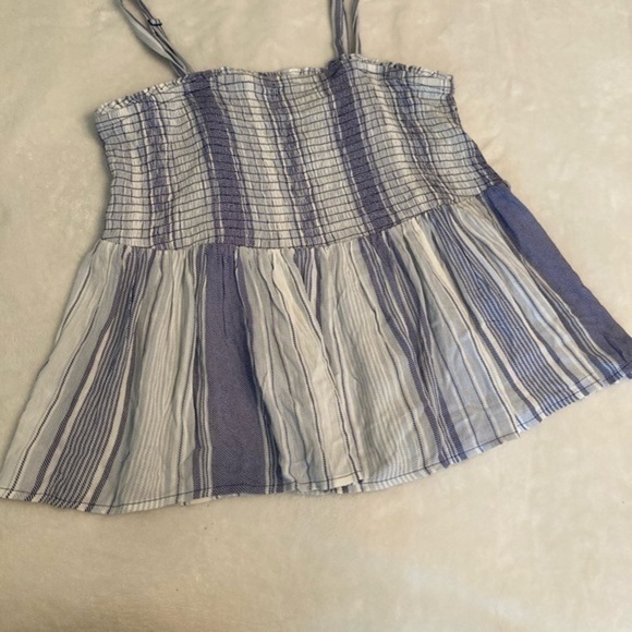 Torrid Blue Striped Gauze Smocked
Cami - Picture 3 of 7